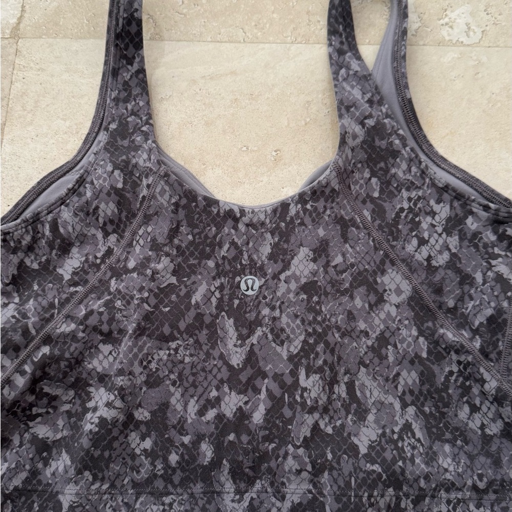 lululemon athletica Gray Luxe Sports Bra